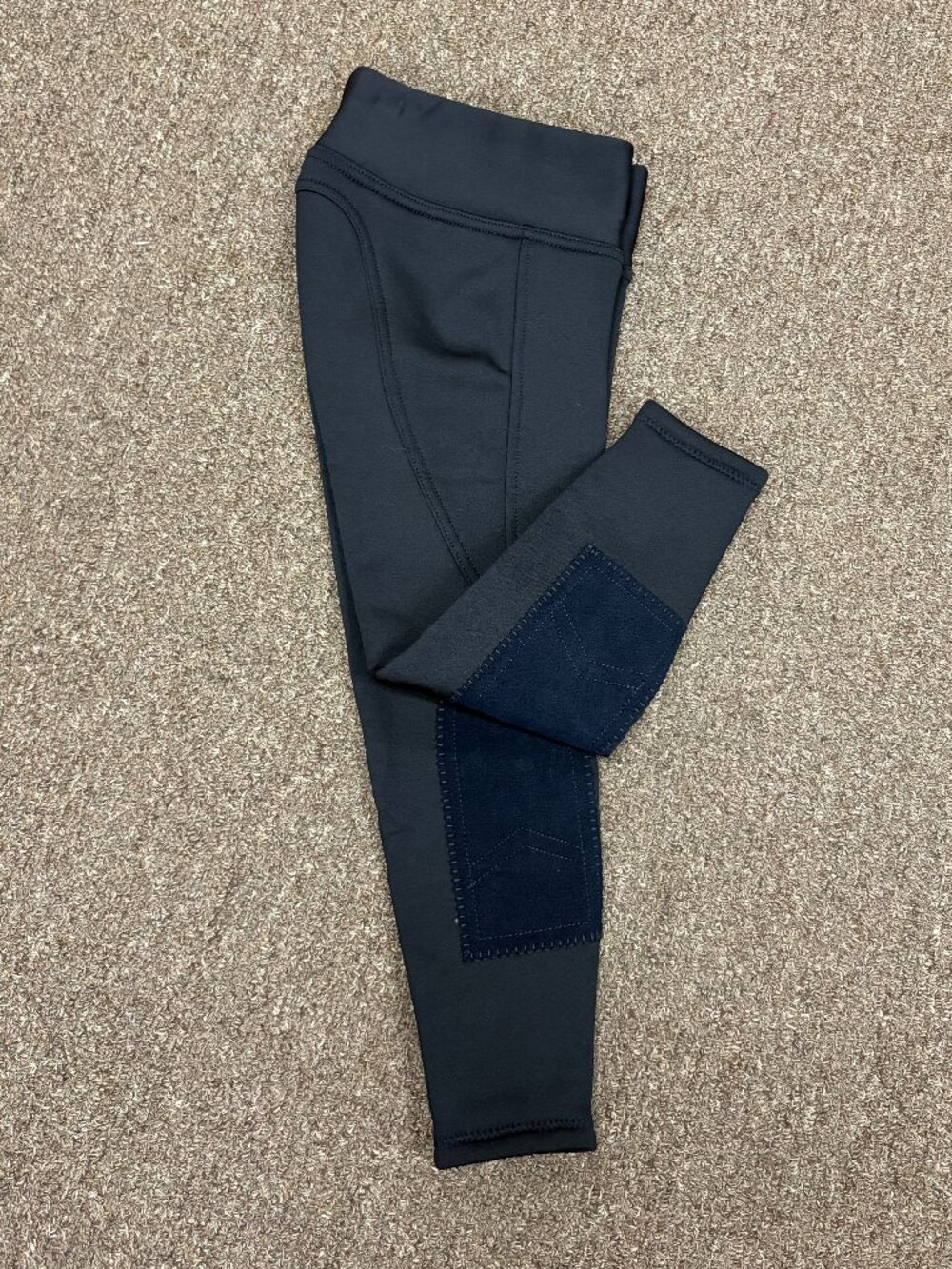 36244 Horze Active Kids Knee Patch Winter Tights Breech